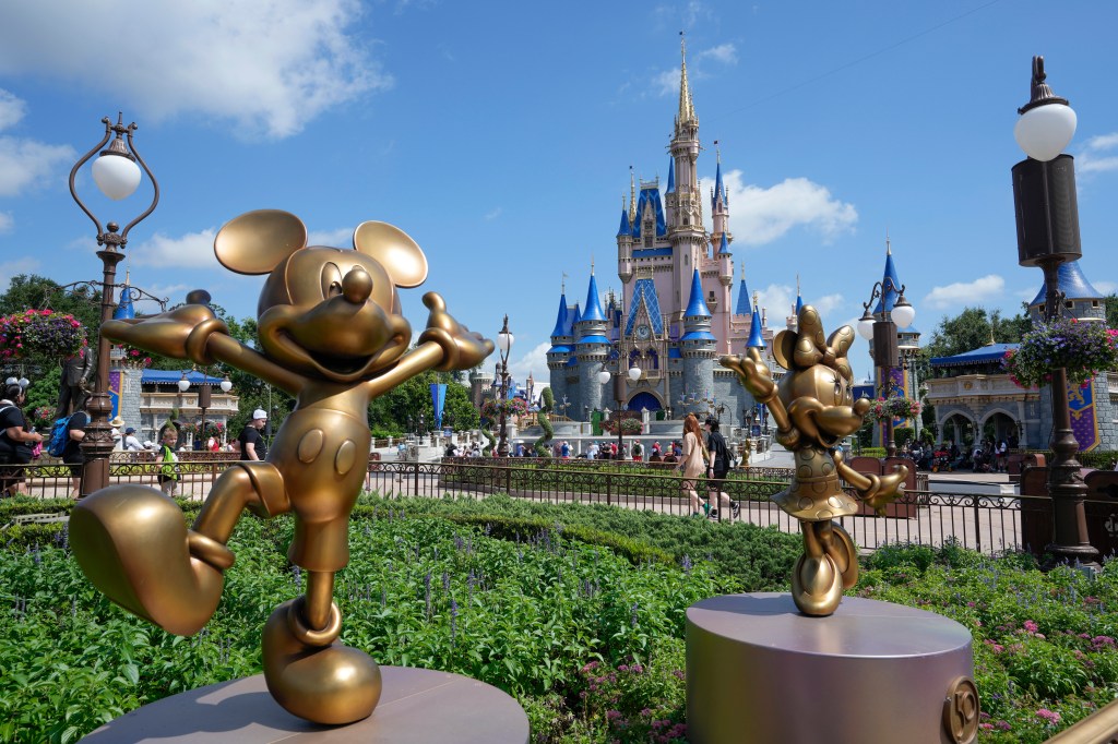 Cinderella Castle at Magic Kingdom in Disney World, Lake Buena Vista, Florida, on July 14, 2023.