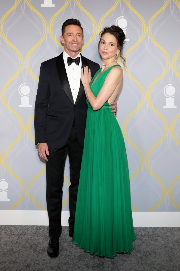 Hugh Jackman and Sutton Foster at June 2022 Tony Awards