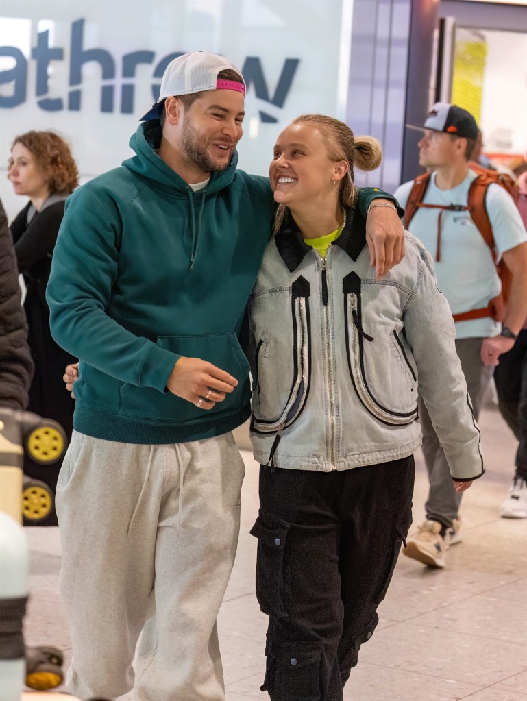 Chris Hughes and JoJo Siwa in London in May 2025