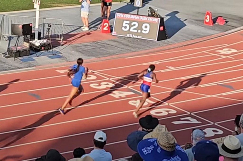 Her father, who is also her sprinting coach, is adamant that his daughter did nothing wrong, and when she celebrated, she wasn’t near any of her competitors in the 400m sprint.