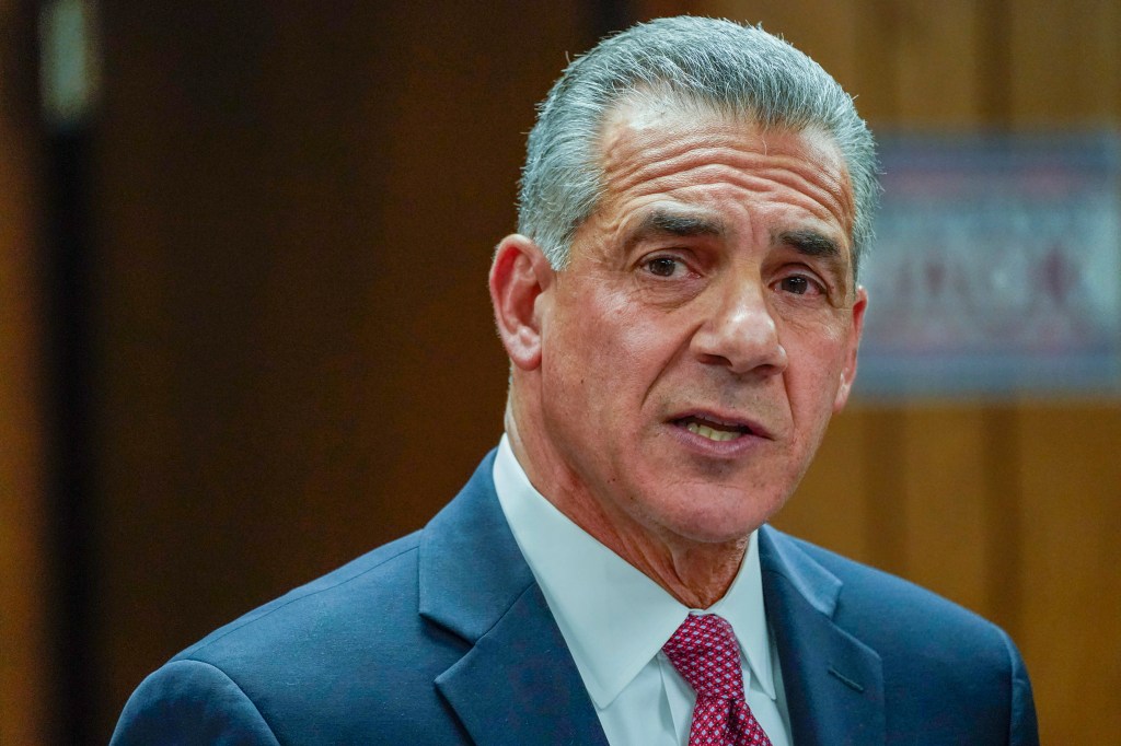 Republican gubernatorial candidate Jack Ciattarelli speaks during a news conference, Friday, Nov. 12, 2021, in Raritan, N.J.