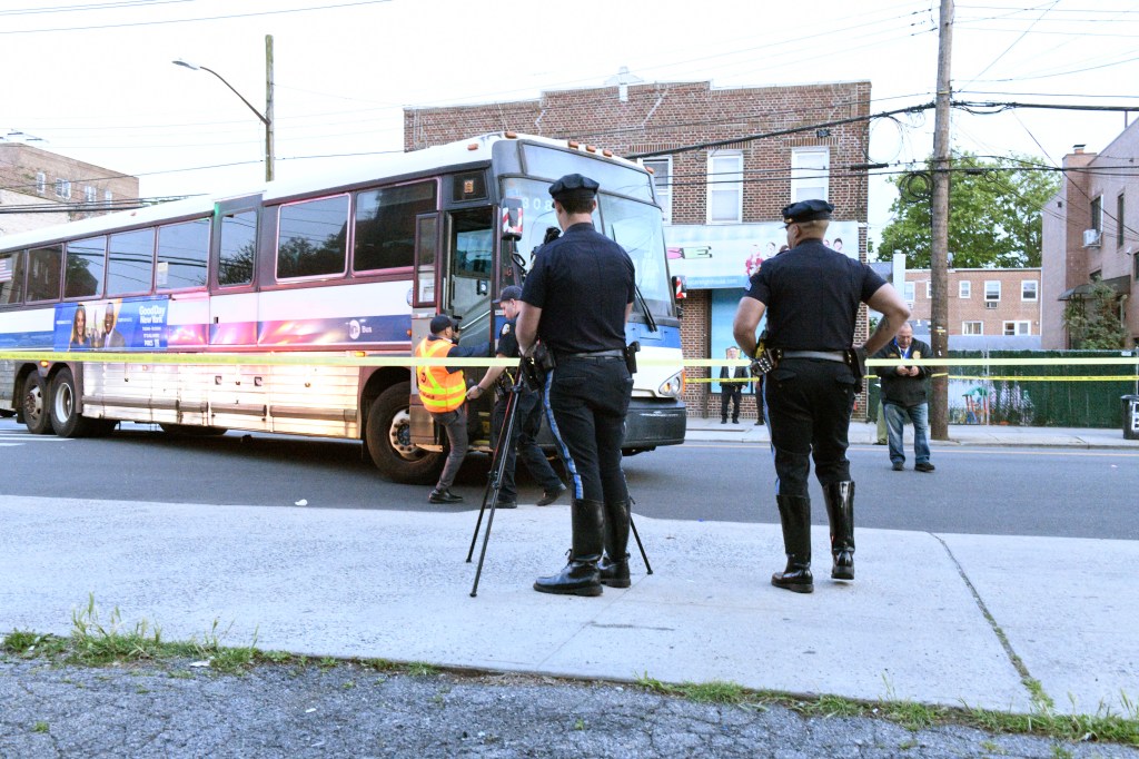 The 87-year-old pedestrian was approaching the middle of the crosswalk on East 12th Street in Sheepshead Bay when a B36 bus, making a left-hand turn from Avenue Z, collided with the victim at approximately 6:40 p.m