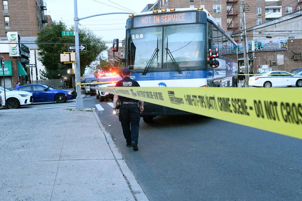 An MTA bus ran over an elderly man who was crossing a Brooklyn street within the crosswalk Monday