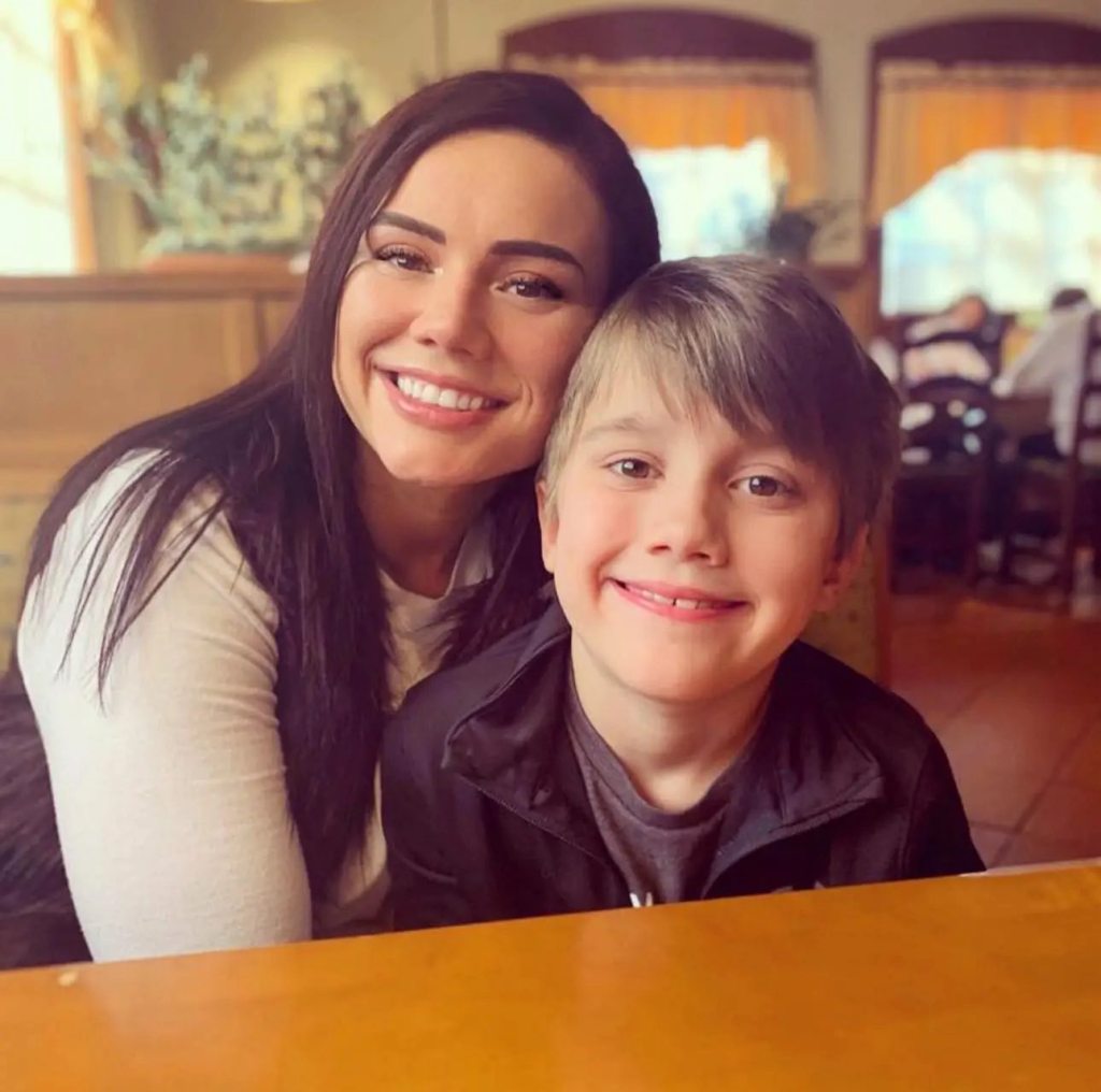 Whitney Purvis and son