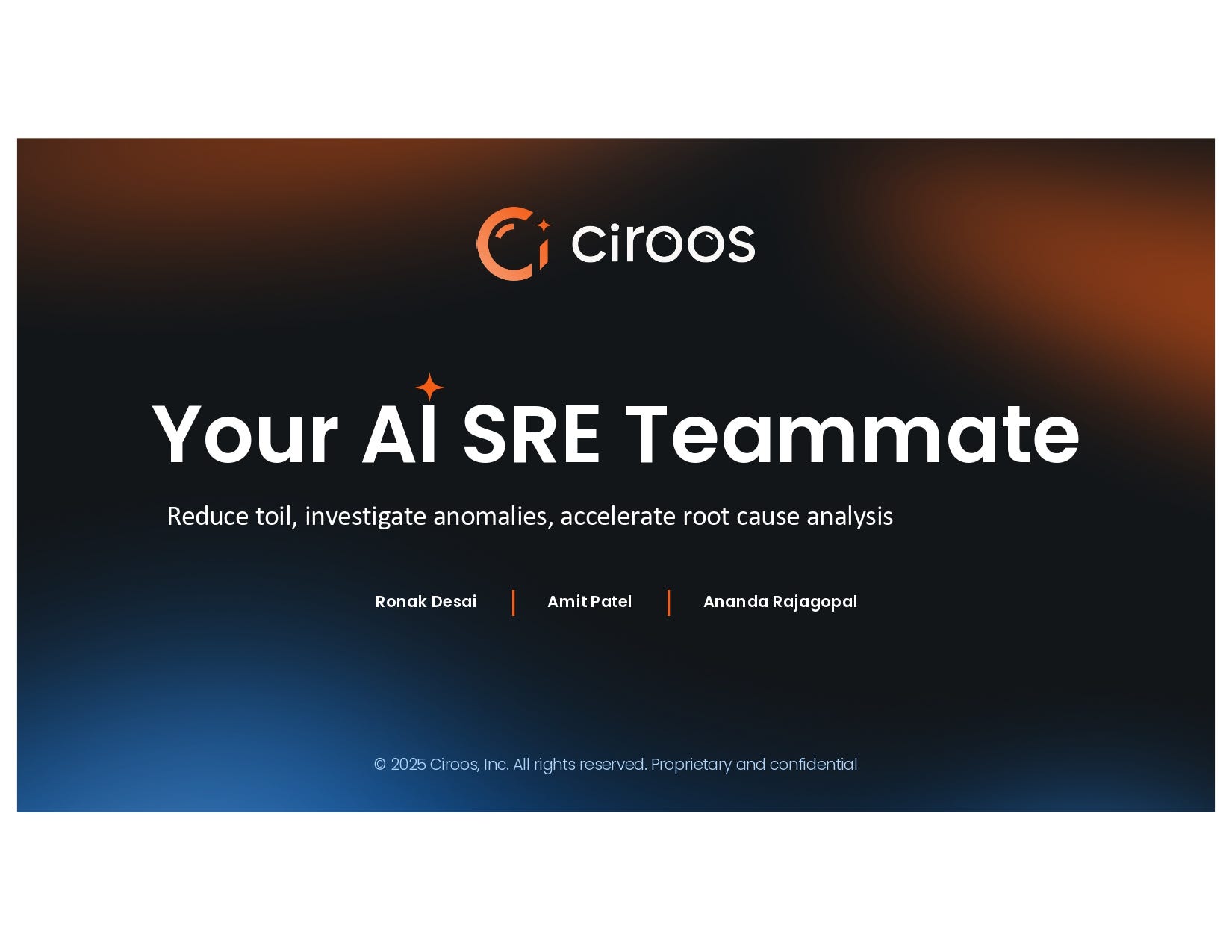 Ciroos pitch deck