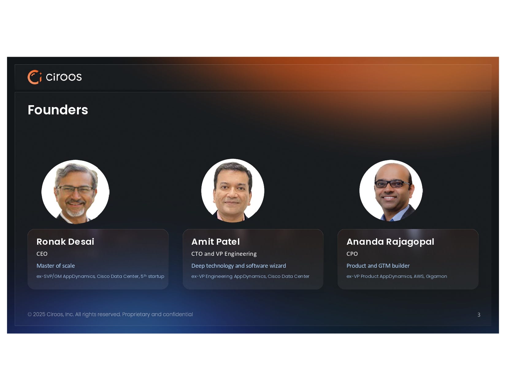Ciroos pitch deck