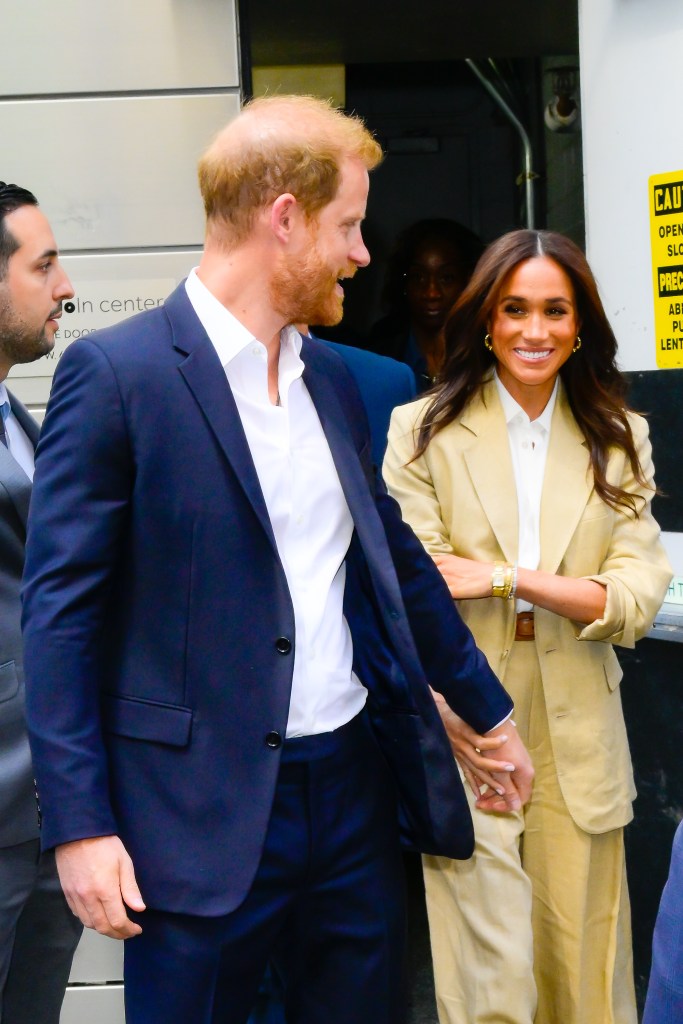 Prince Harry and Meghan Markle in NYC in April 2025