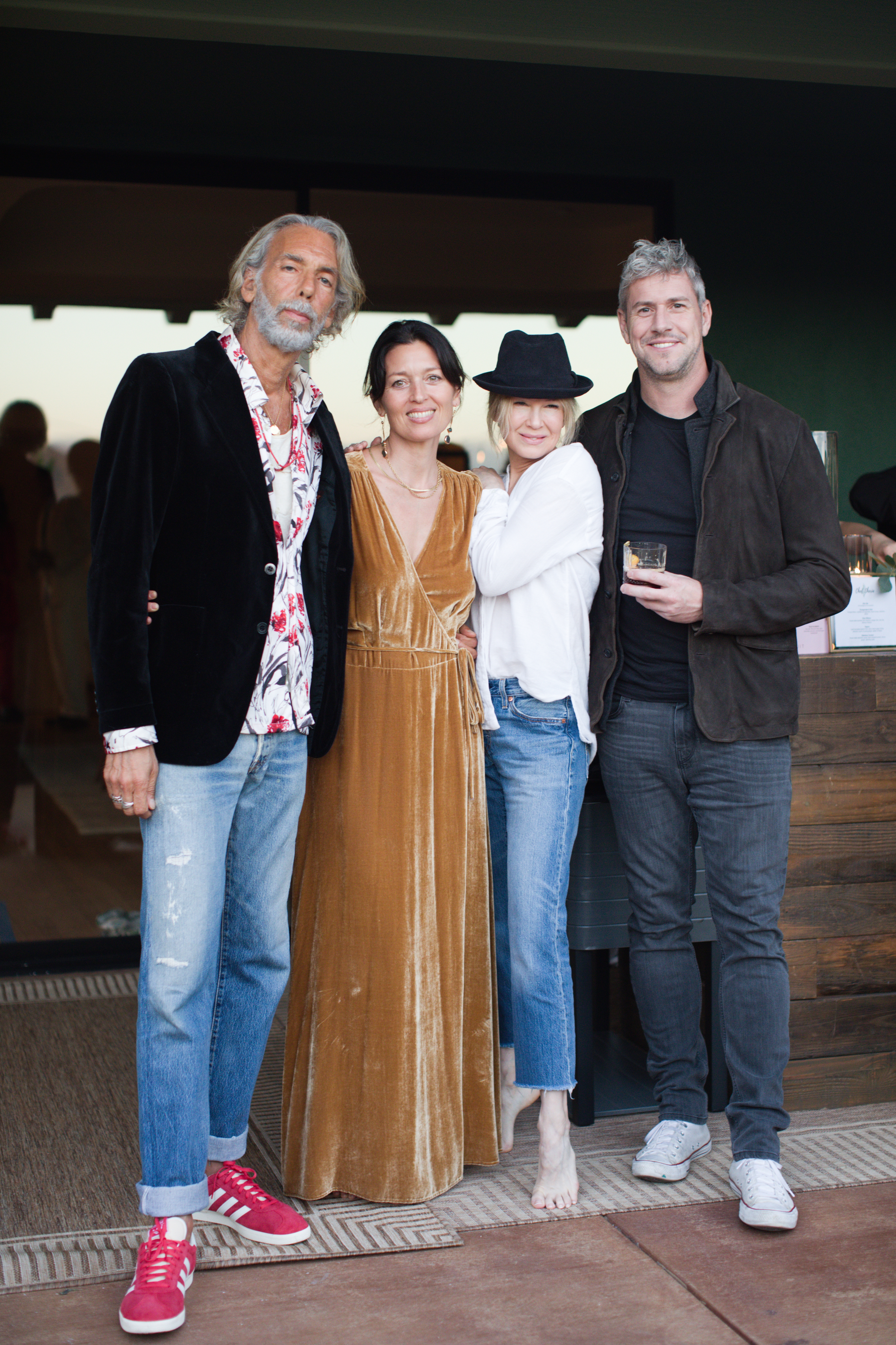 Stephen Weintraub, Libby June Weintraub, Renée Zellweger and Ant Anstead at the launch of Libby June Weintraub's book 