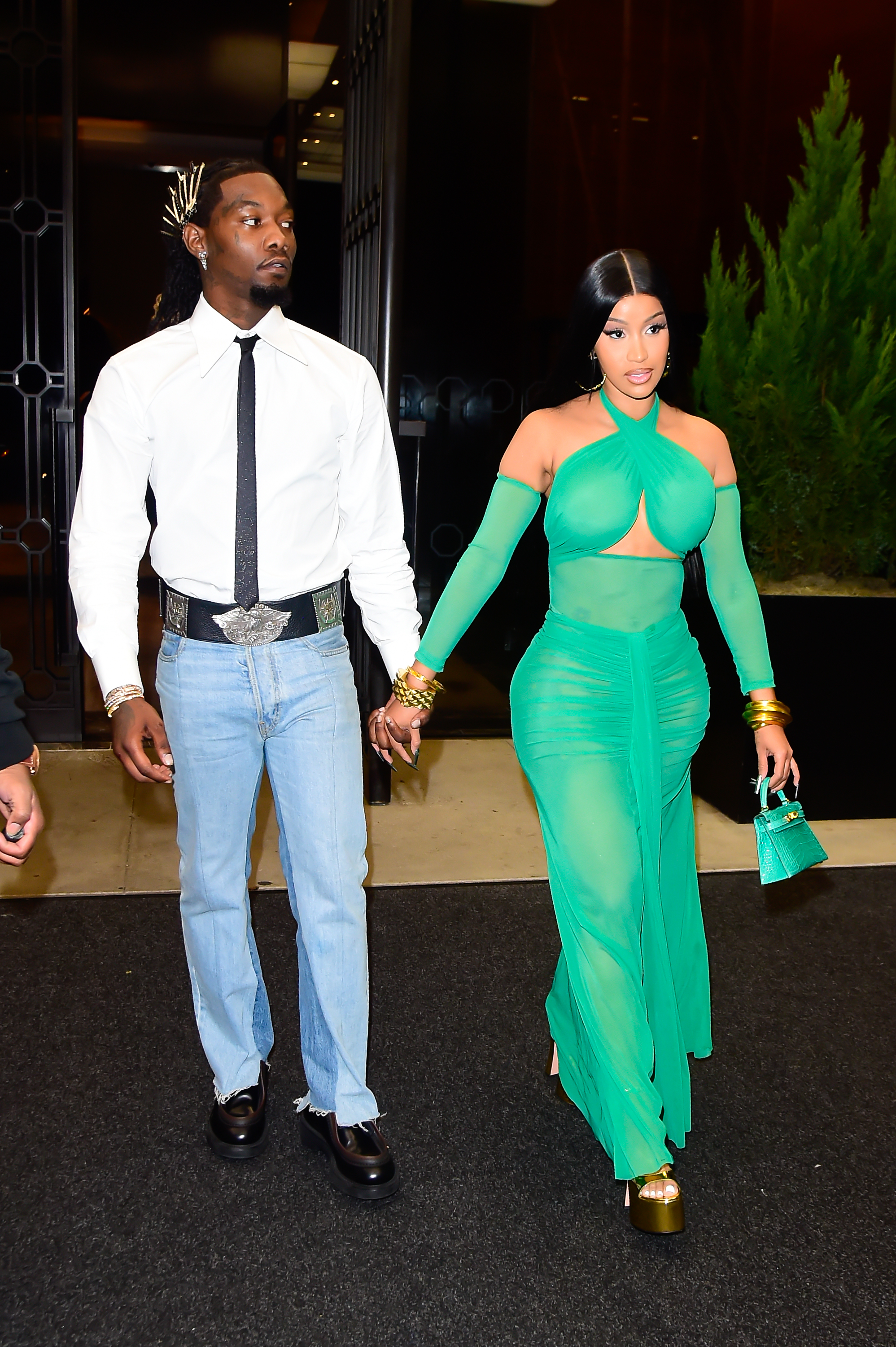 Offset and Cardi B in New York in September 2023