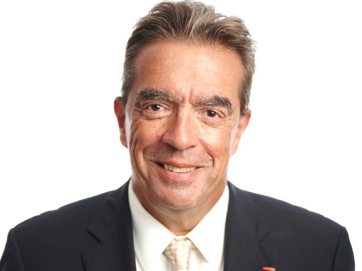 Vincent Gombault, manager and cofounder of Clipway, in a suit