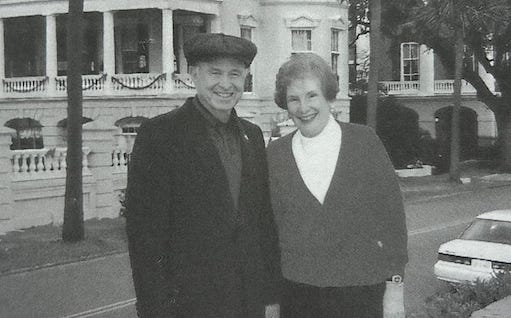 Jack Weber and his wife Betty in Charleston, South Carolina.