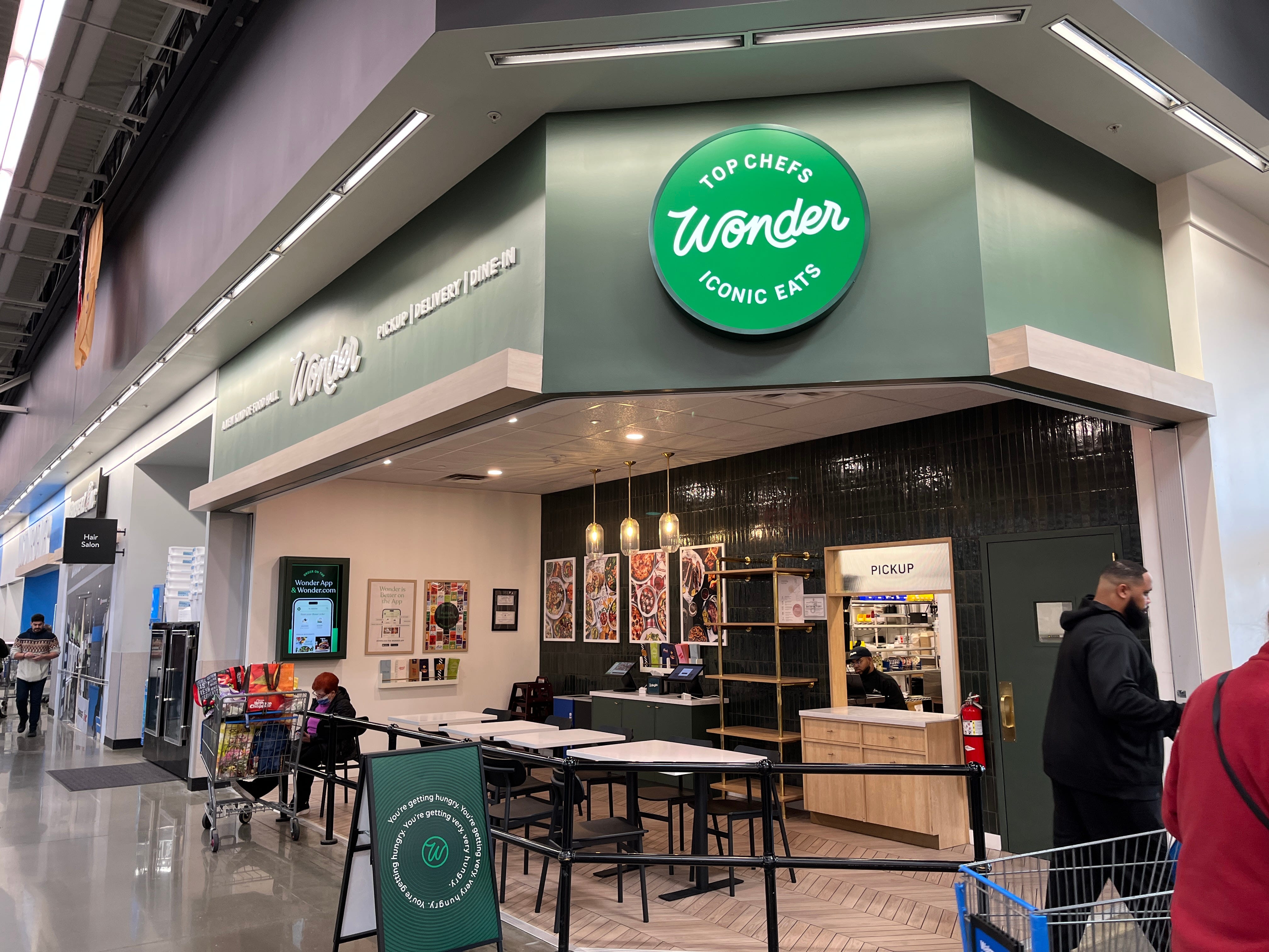 A Wonder food hall at Walmart in New Jersey.