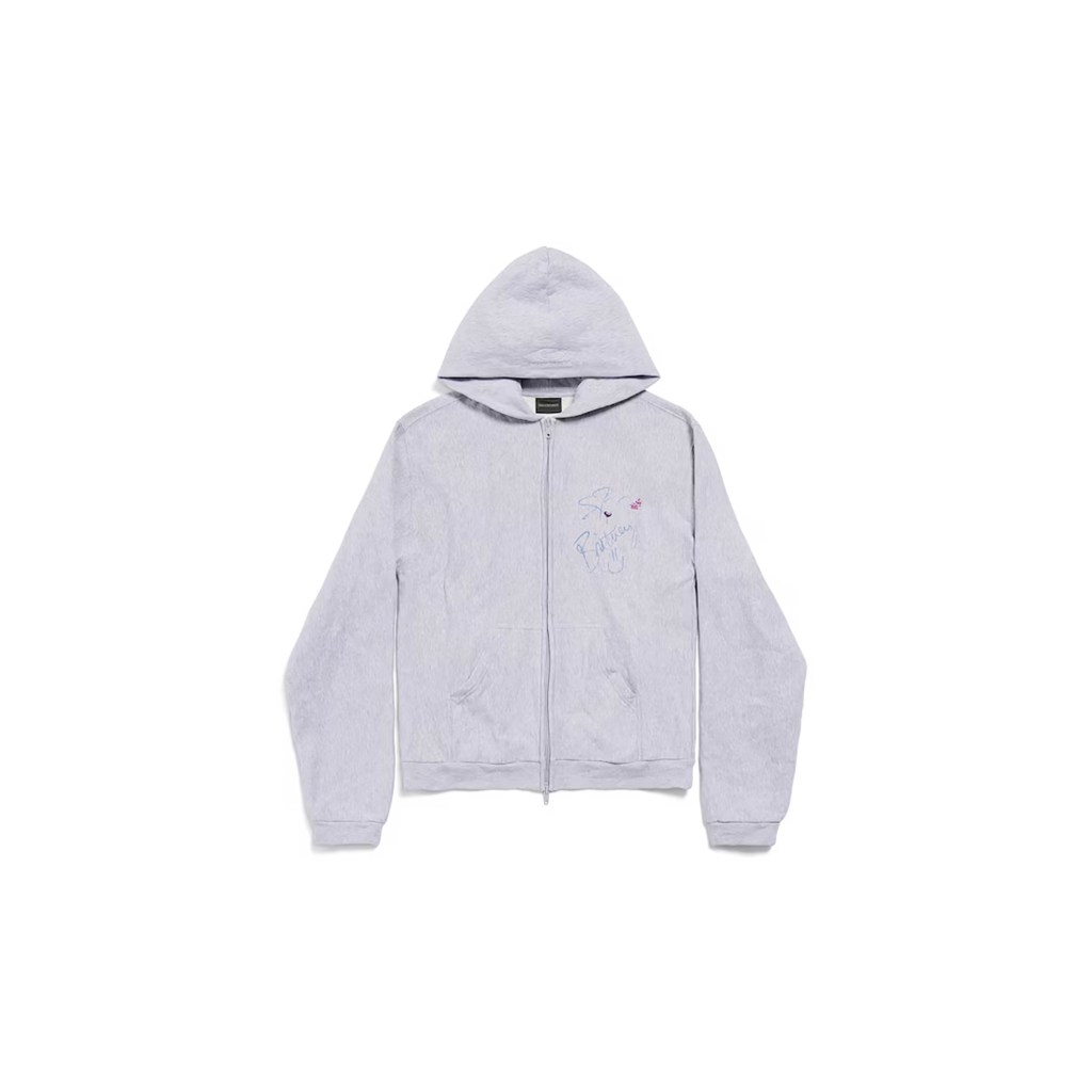 A zip-up hoodie from the new Britney Spears  and Balenciaga collaboration 