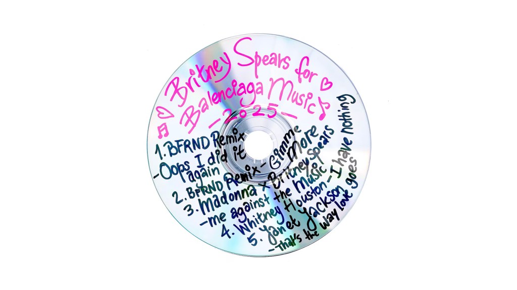 Britney Spears's curated playlist for her Balenciaga collaboration 