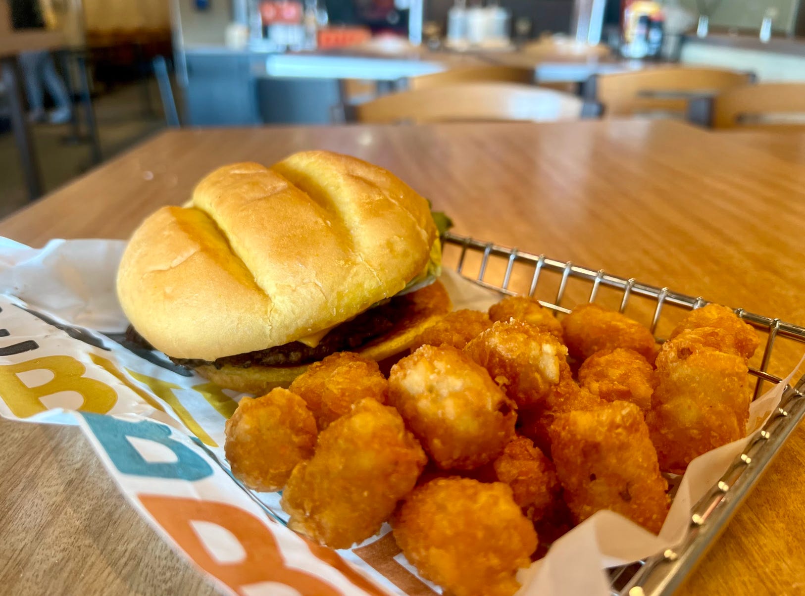 Crispy tater tots from Smashburger.