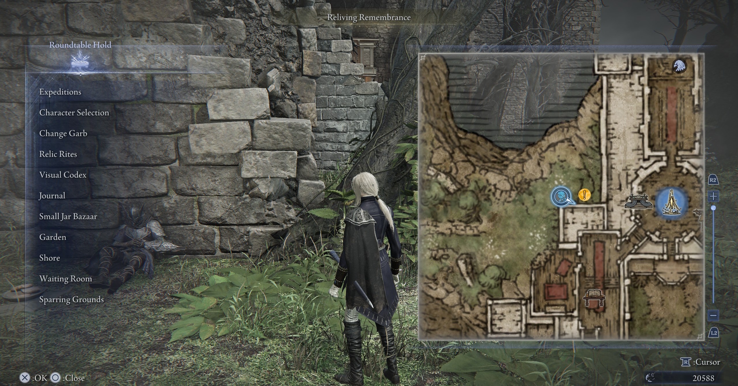 The Duchess standing near the Wylder after finding him during a quest in Elden Ring Nightreign