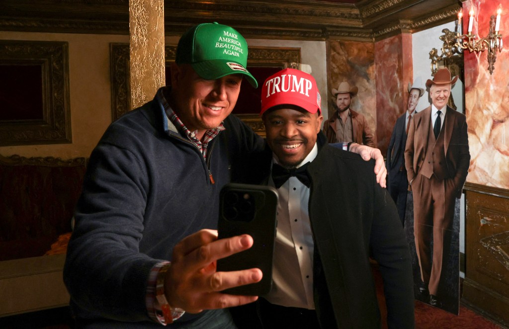 Terrence K. Williams and Chris Schenck taking a selfie at the Power 30 Awards.
