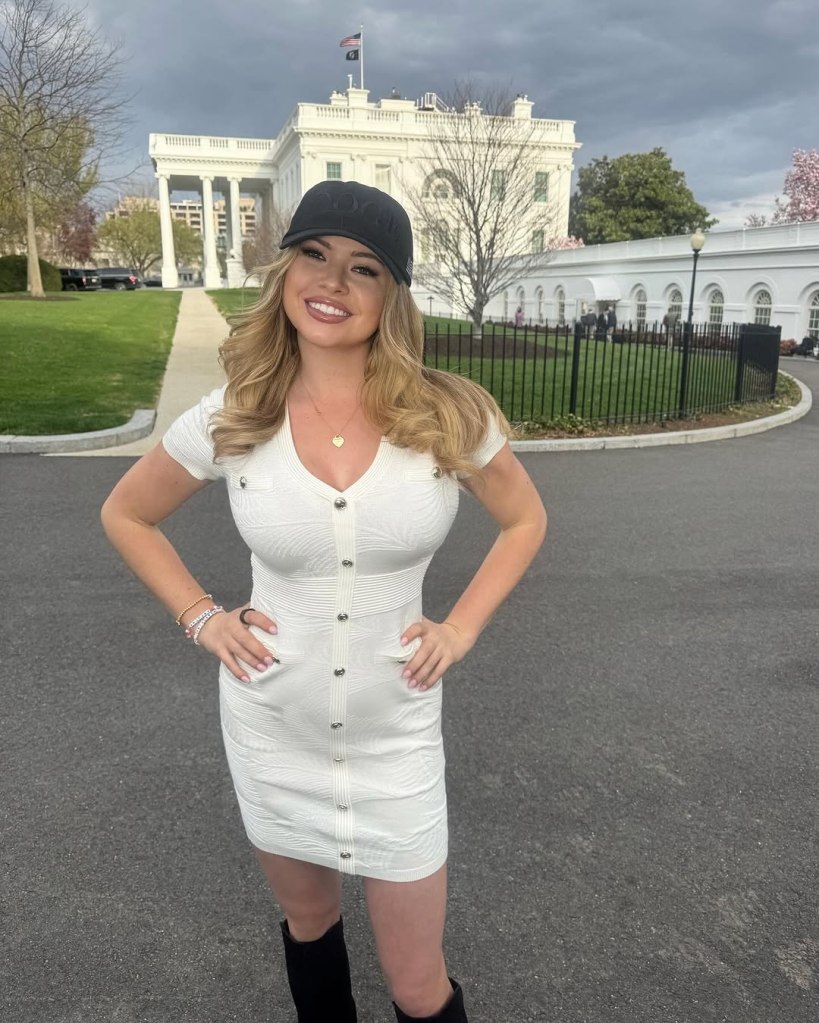 White House correspondent in front of the White House.