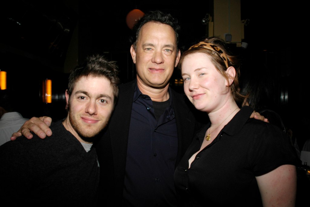 Jacob Bernstein, Tom Hanks and Elizabeth Hanks attend Dinner Party for the Tastemaker Screening of STARTER FOR 10 at Odeon on February 13, 2007 in New York City.