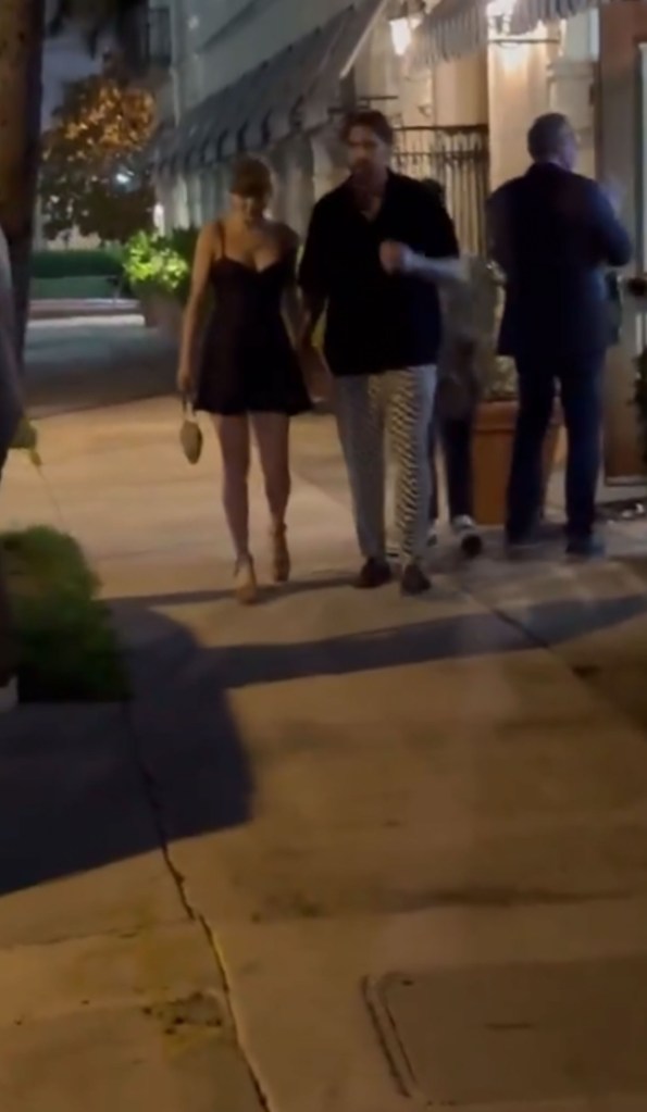Travis Kelce and Taylor Swift leave Buccan in Palm Beach, Florida