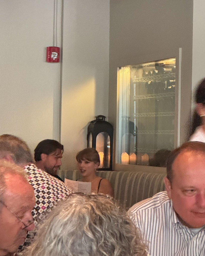Travis Kelce and Taylor Swift at Buccan in Palm Beach, Florida