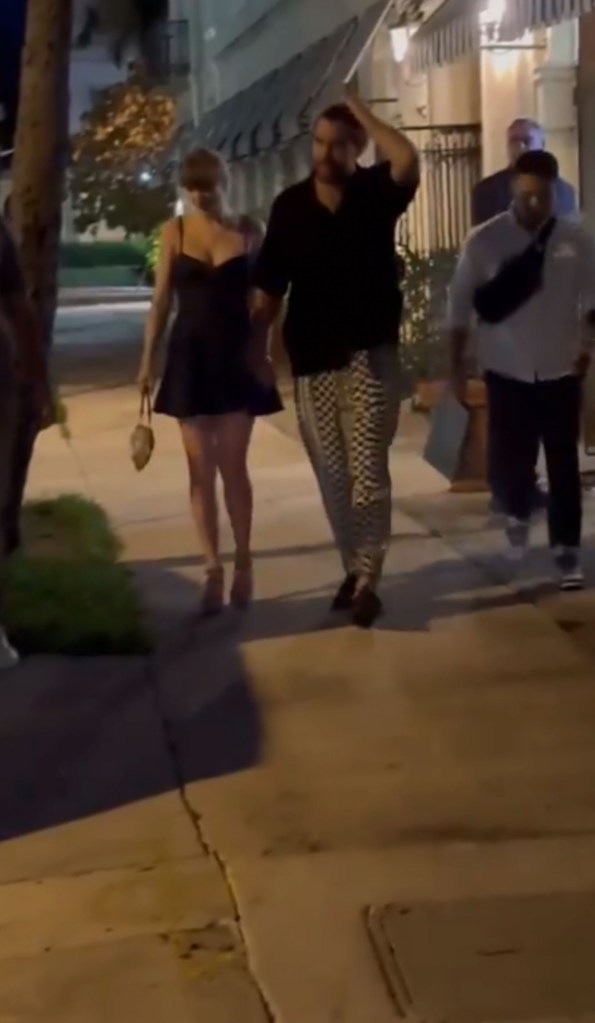 Travis Kelce and Taylor Swift leave Buccan in Palm Beach, Florida