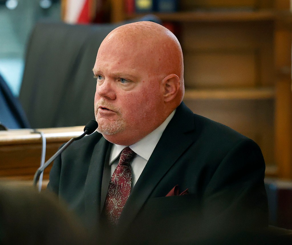 Brian Loughran testifying at the Karen Read retrial.