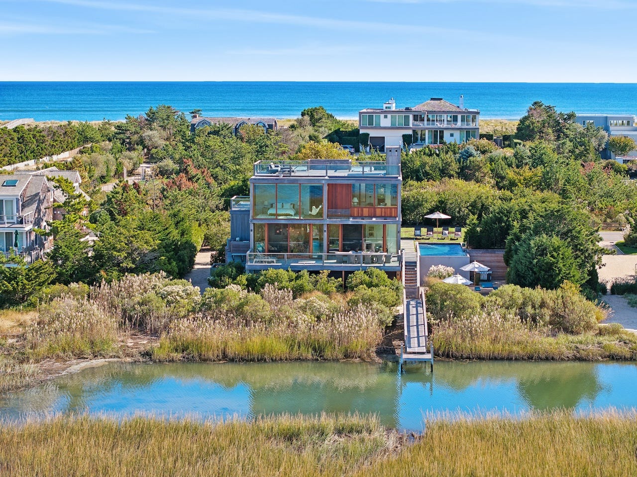 A Southampton waterfront home that sold for nearly $12.7 million in January 2025.