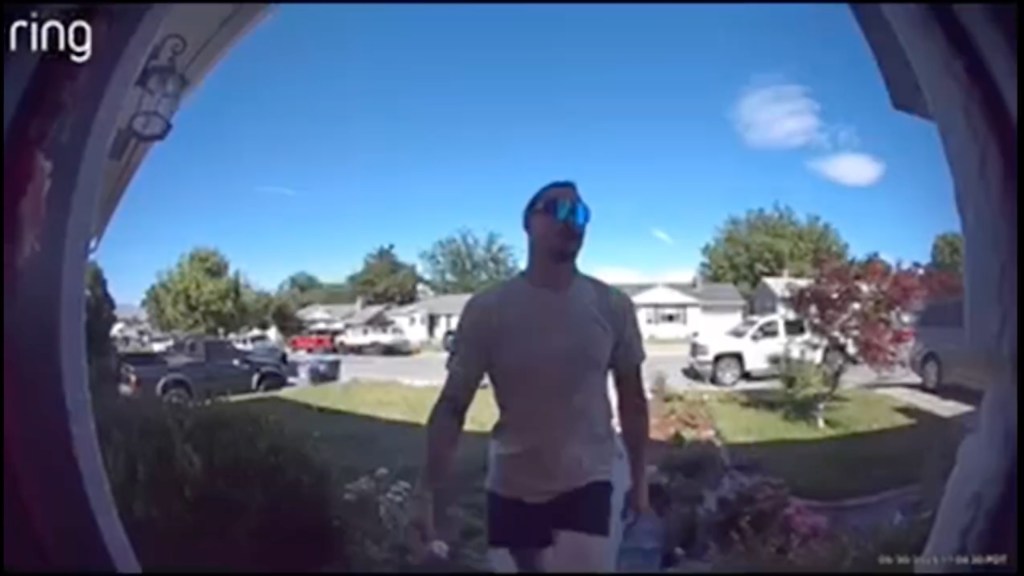 Travis Decker was spotted on a Ring doorbell camera days before his three daughters bodies were discovered on June 2, 2025. 