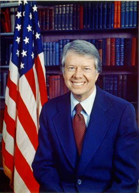 President Jimmy Carter's official White House portrait.