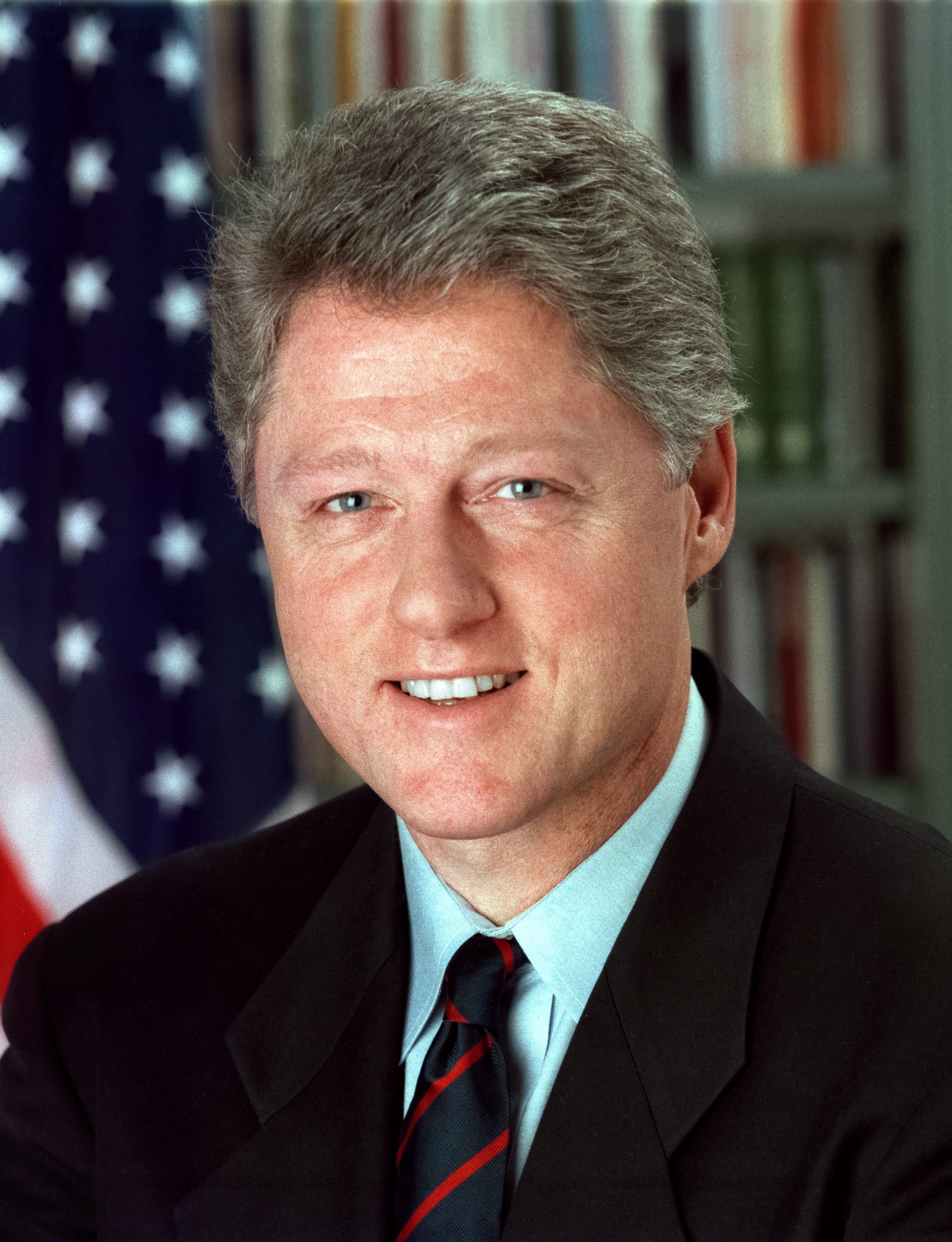 President Bill Clinton's official White House portrait.