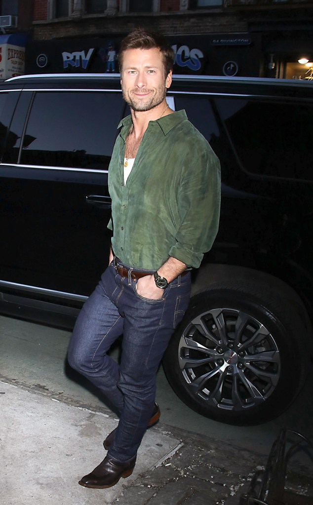Glen Powell in NYC in April 2025