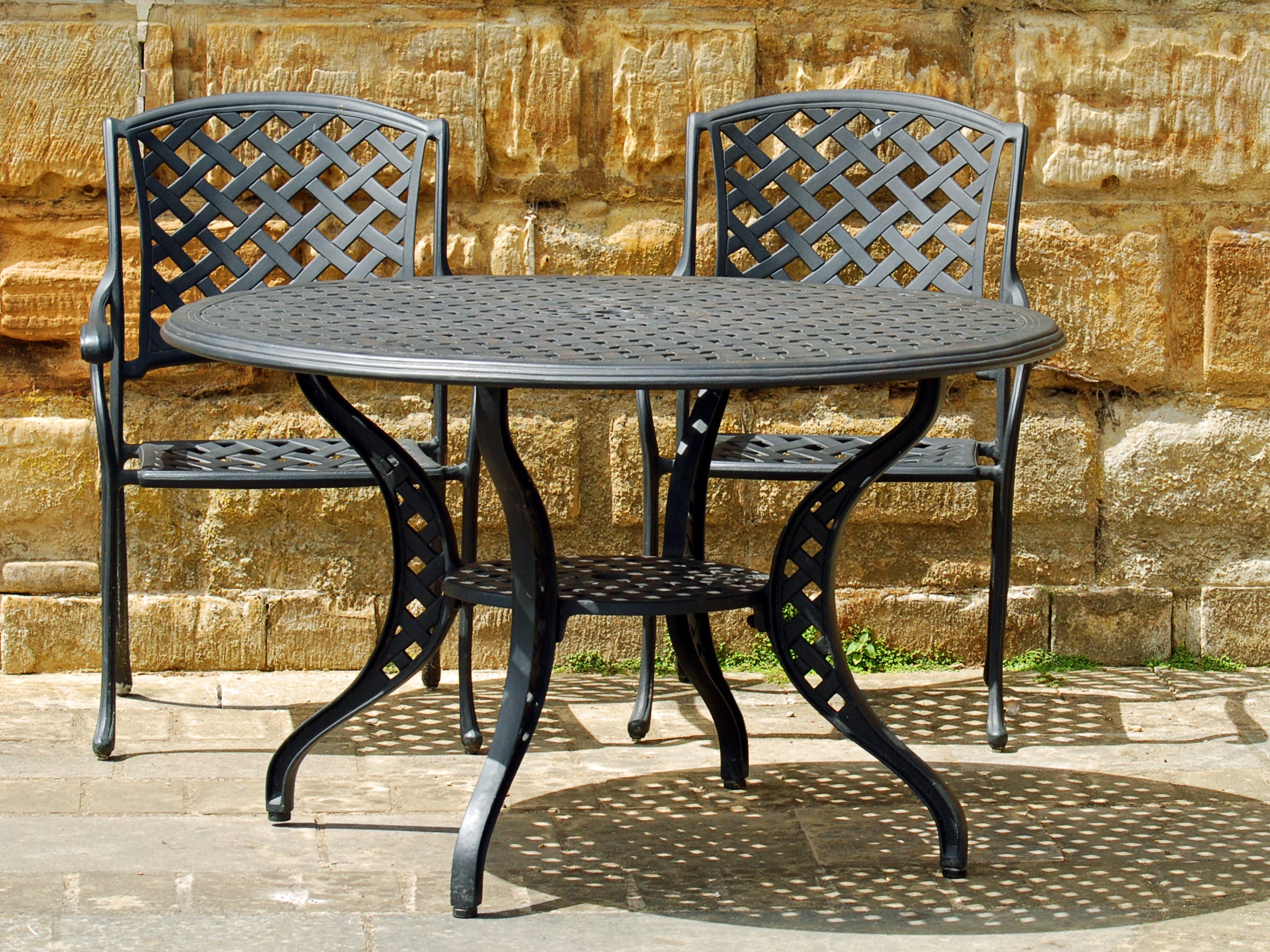 Black wire table and chairs