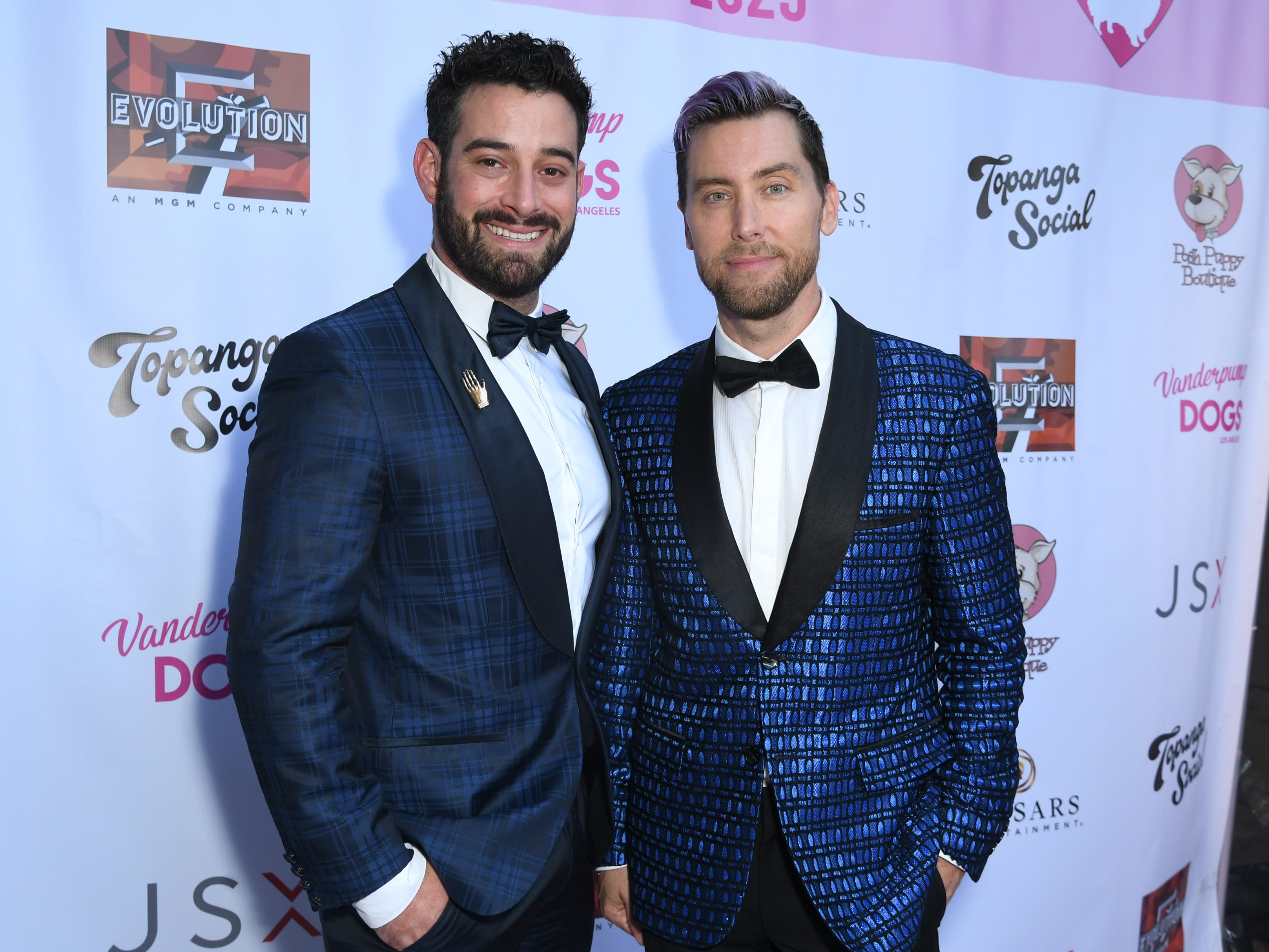 Michael Turchin and Lance Bass attend the 5th Annual Vanderpump Dog Foundation Gala.