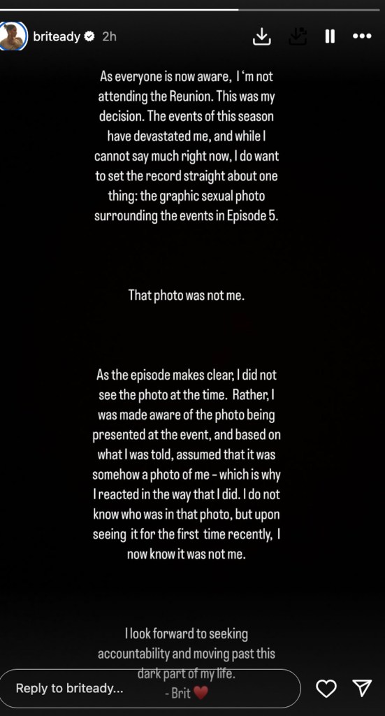 Brit Eady IG story