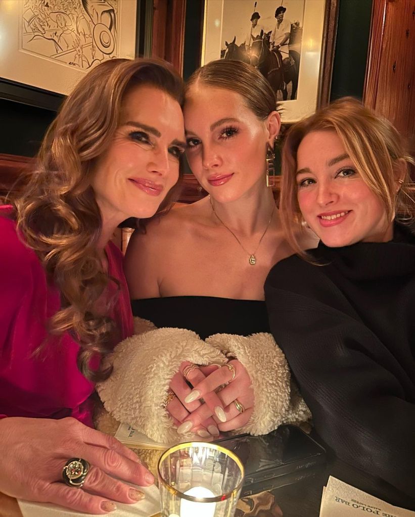 Brooke Shields with daughters Rowan and Grier