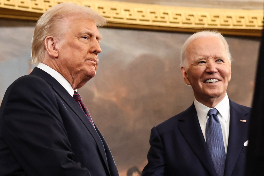 Photo of Donald Trump and Joe Biden.