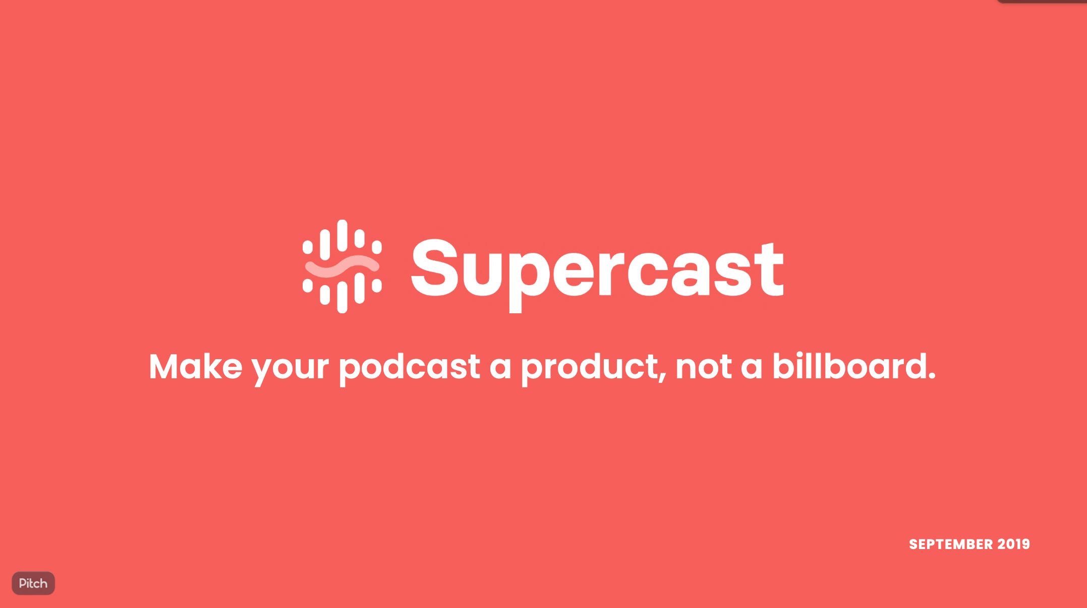 Supercast slide 1