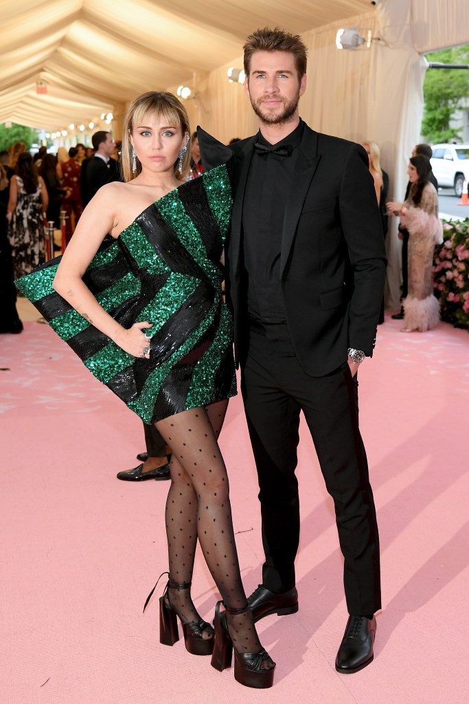 Miley Cyrus and Liam Hemsworth at May 2019 Met Gala