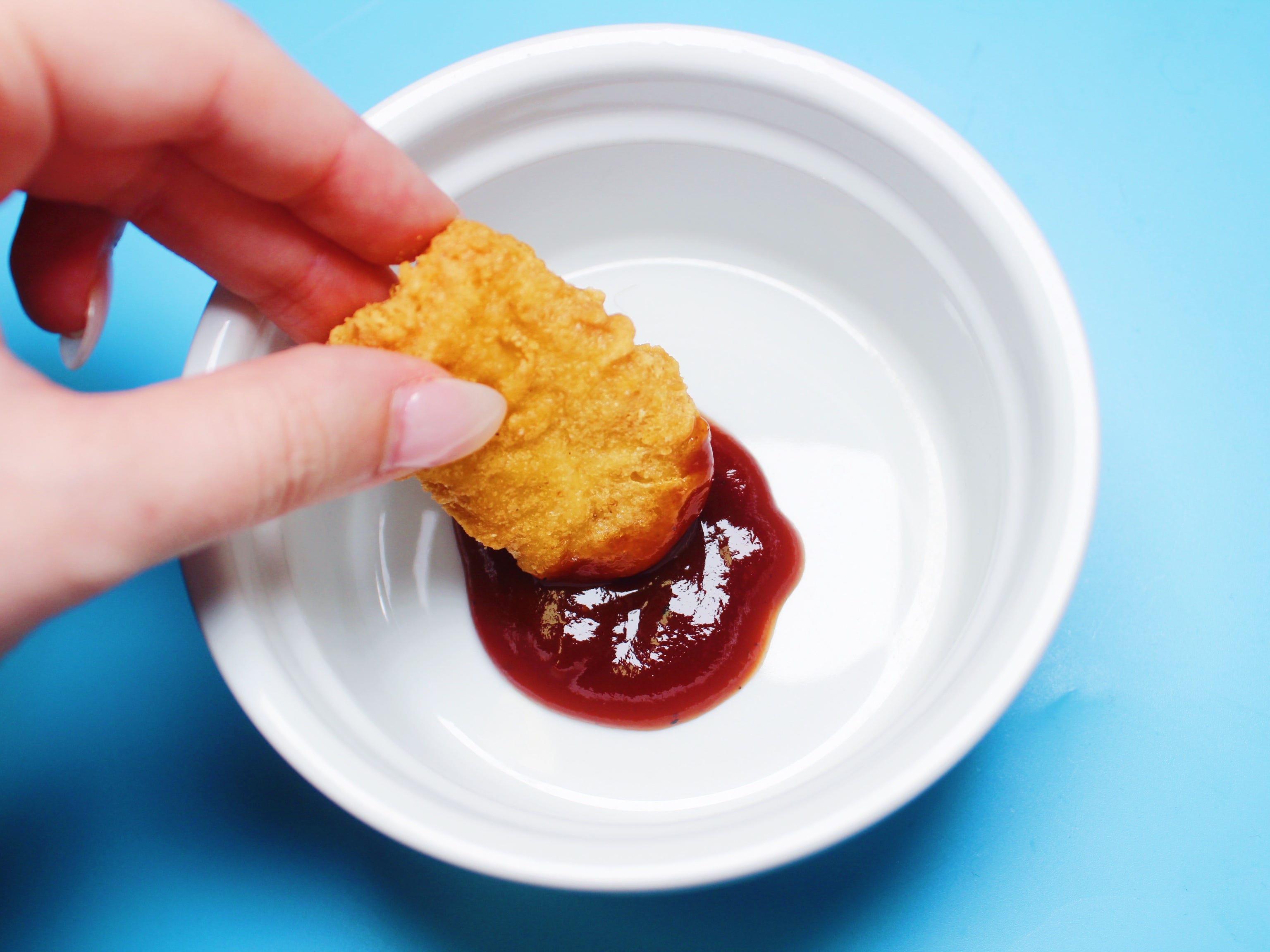 sweet baby rays barbecue sauce and chicken nugget