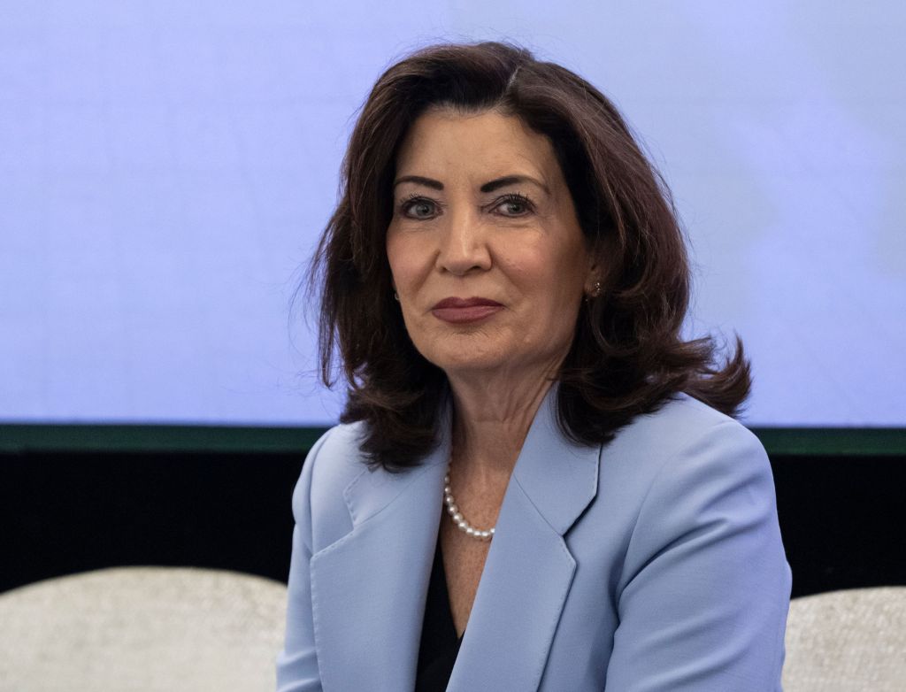 Governor Kathy Hochul at an economic development announcement.