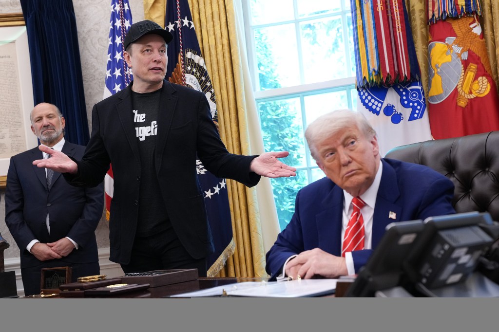 Elon Musk and U.S. President Donald Trump