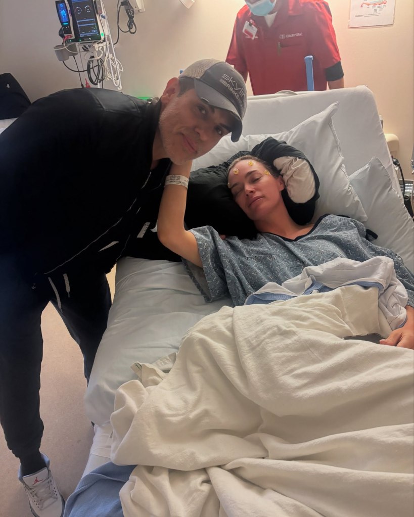 Edwin Arroyave and Teddi Mellencamp in the hospital.