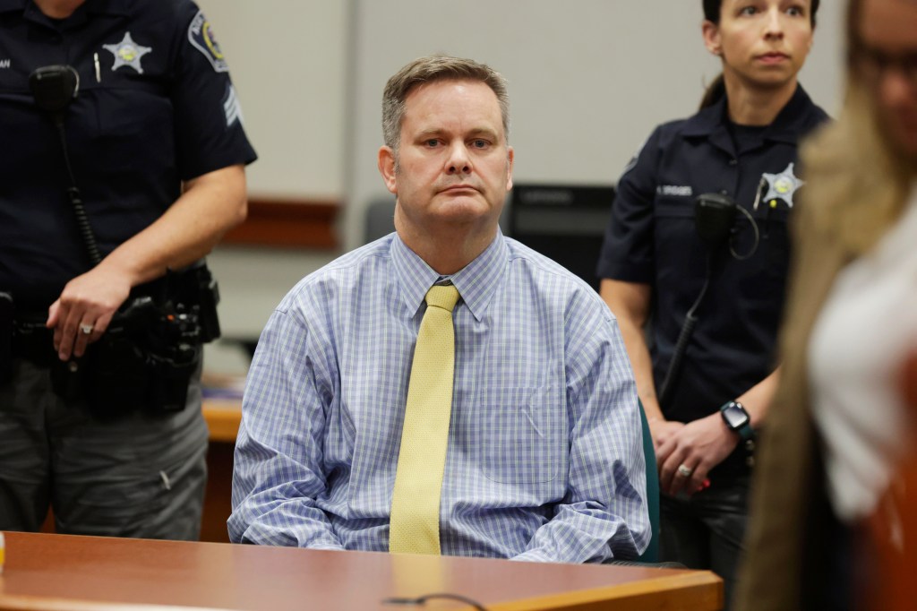 Chad Daybell sits at the defense table after he was convicted of murder at the Ada County Courthouse in Boise, Idaho on May 30, 2024.