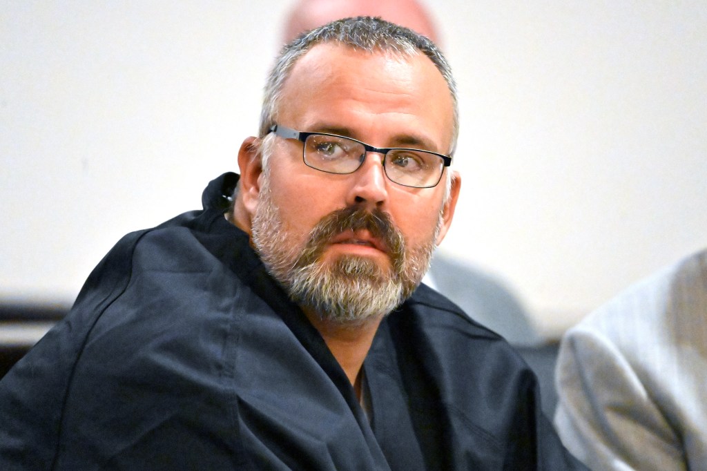 Shawn Stines at a hearing.