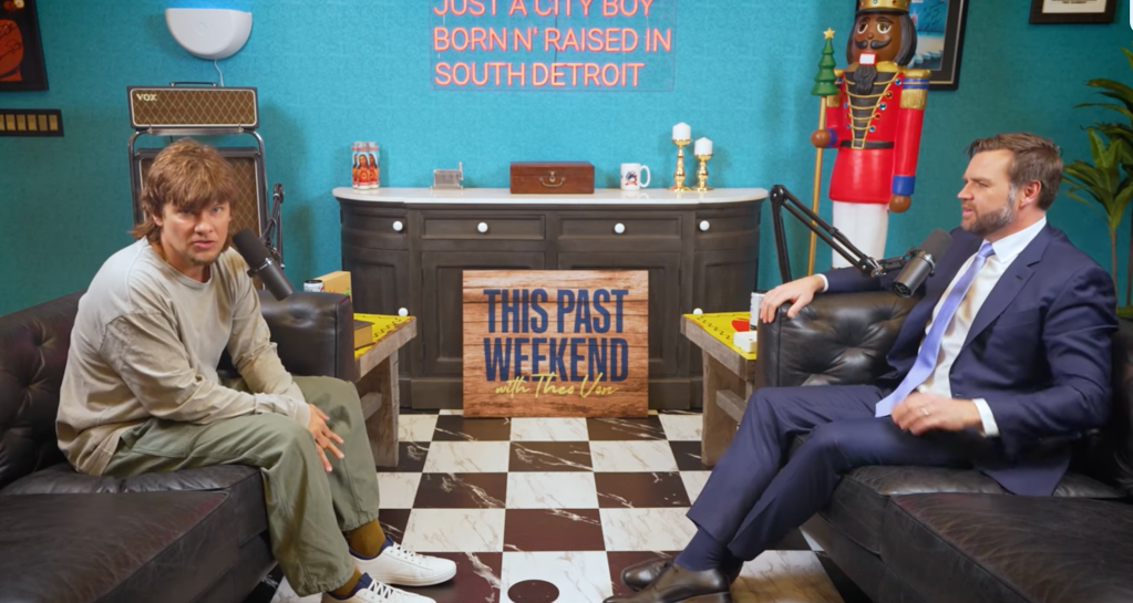 Theo Von and Vice President JD Vance discussed the ongoing feud between President Donald Trump and Elon Musk during the podcast recorded on June 5, 2025.