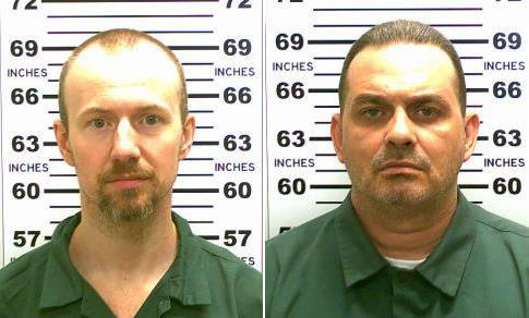 Mugshots of David Sweat and Richard Matt.