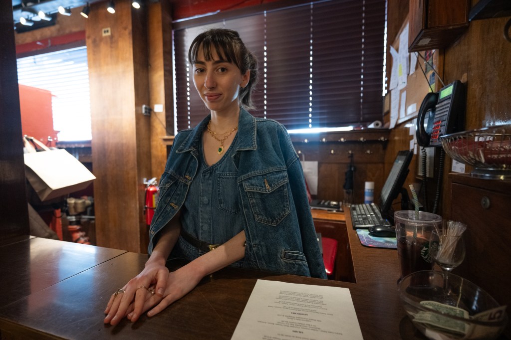 Sardis receptionist Lydia DeLuca
