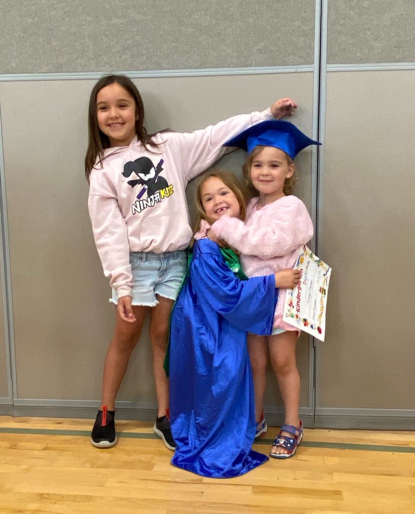 Paityn, Evelyn, and Olivia Decker seen in an undated photo.