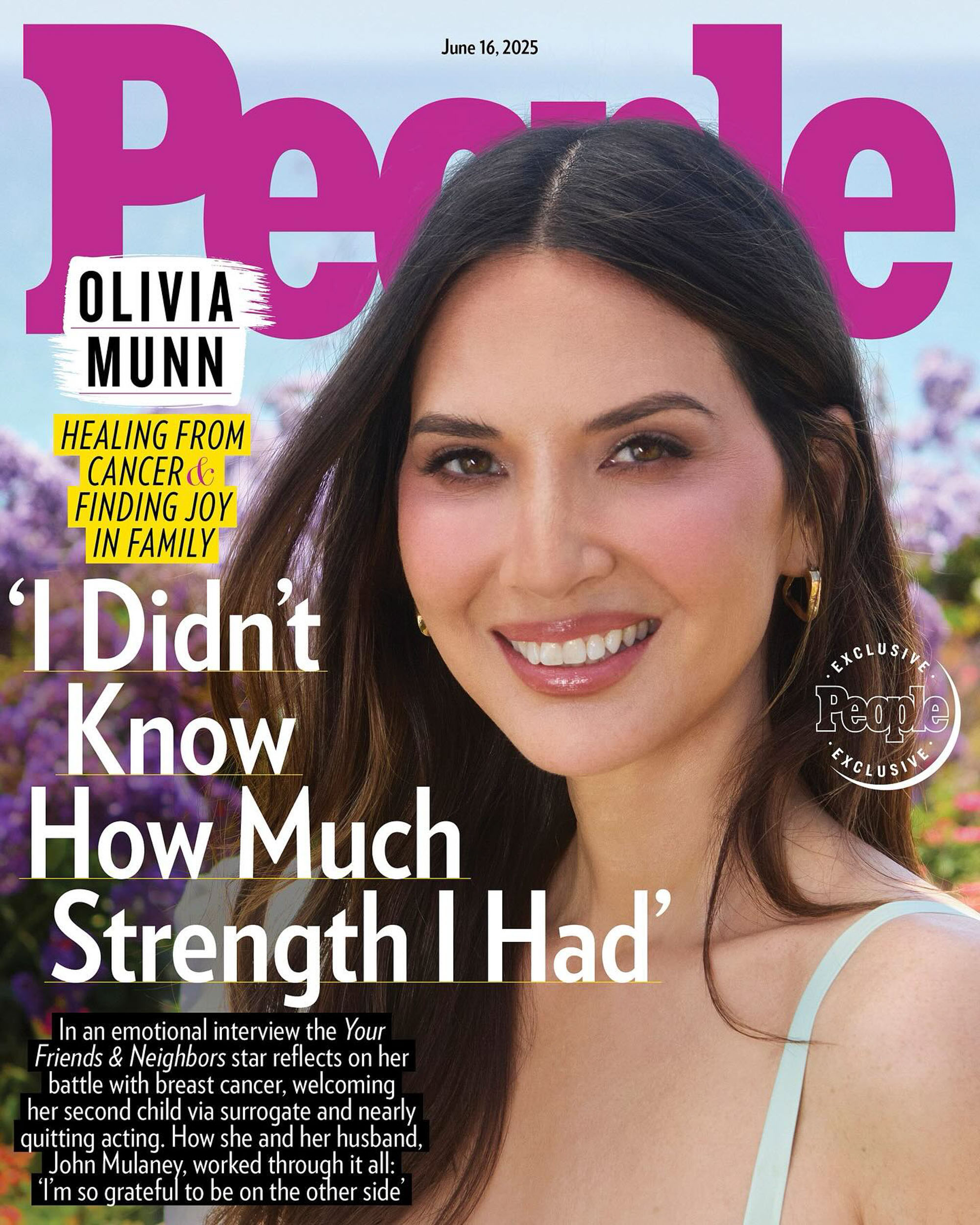 Olivia Munn's People cover.